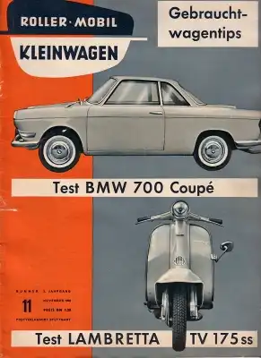 Rollerei und Mobil / Roller Mobil Kleinwagen 1959 Heft 11