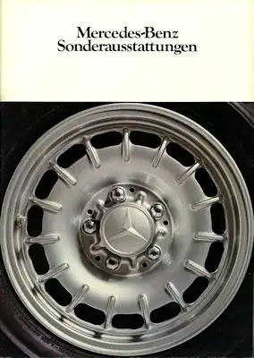 Mercedes-Benz Sonderausstattung Prospekt 7.1977
