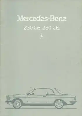 Mercedes-Benz 230 CE 280 CE Prospekt 5.1983