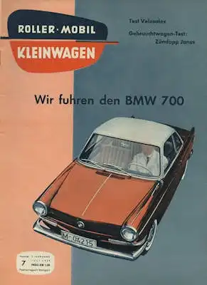 Rollerei und Mobil / Roller Mobil Kleinwagen 1959 Heft 7