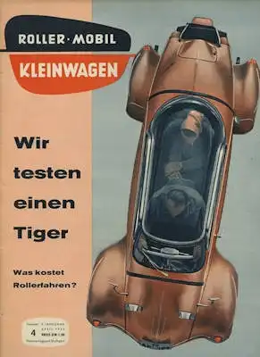 Rollerei und Mobil / Roller Mobil Kleinwagen 1959 Heft 4
