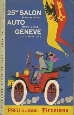 Katalog 25ME Salon Auto Geneve 10-20 mars 1955
