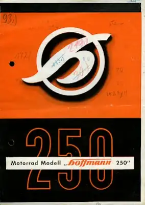 Hoffmann Modell 250 Prospekt ca. 1952