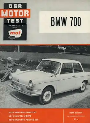 BMW 700 Der Motor Test Heft 20/1961