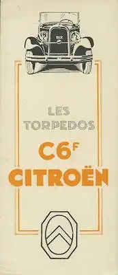 Citroen C 6 F Prospekt ca. 1930