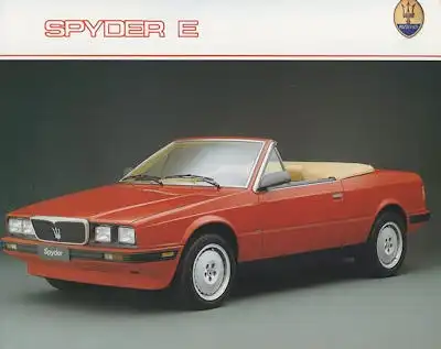Maserati Spyder E Prospekt ca. 1990