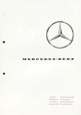 Mercedes-Benz 230 SL Farben 10.1964