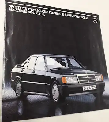 Mercedes-Benz 190 E 2.3-16 Prospekt 8.1983