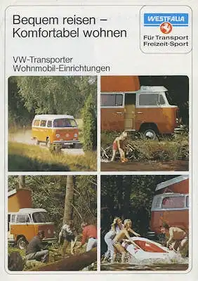 VW T 2 Westfalia Prospekt 1970er Jahre