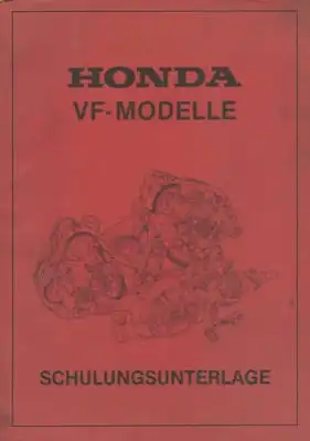 Honda VF 750 Schulungsunterlagen 1985