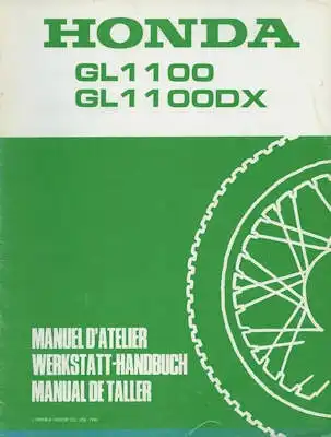 Honda GL 1100 / DX Reparaturanleitung 1981
