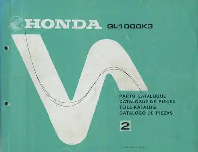 Honda GL 1000 K 3 Ersatzteilliste 1978
