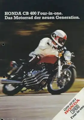 Honda CB 400 4-1 Prospekt ca. 1976