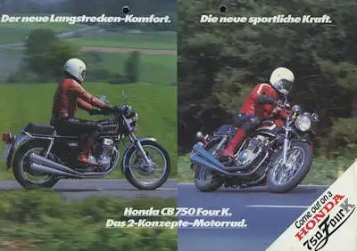 Honda CB 750 Four K Prospekt ca. 1977