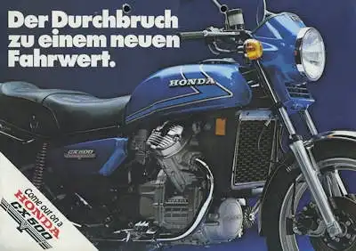 Honda CX 500 Prospekt ca. 1978