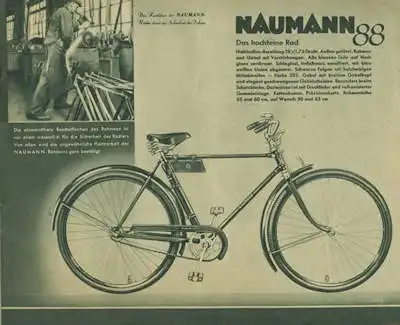 Seidel & Naumann Fahrrad Prospekt ca. 1938