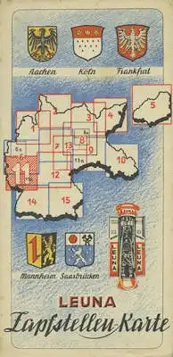 Leuna Zapfstellen-Karte Nr. 11 1930er Jahre