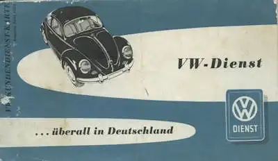 VW Straßenkarte Deutschland 6.1958
