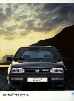 VW Golf 3 VR 6 syncro Prospekt 11.1994