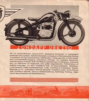 Zündapp Programm 1939