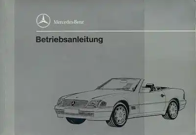 Mercedes-Benz SL Bedienungsanleitung 2.1993