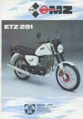 MZ ETZ 251 Prospekt 1989