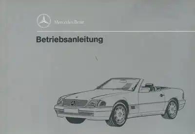 Mercedes-Benz SL Bedienungsanleitung 2.1993