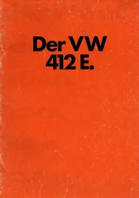 VW 412 E Prospekt 8.1972