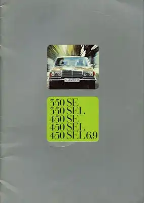 Mercedes-Benz 350 SE-450 SEL 6.9 Prospekt 7.1975