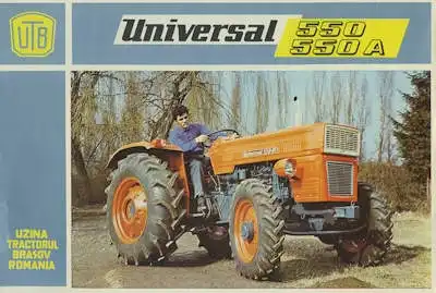 Universal 550 / 550 A Traktor Prospekt 1980er Jahre