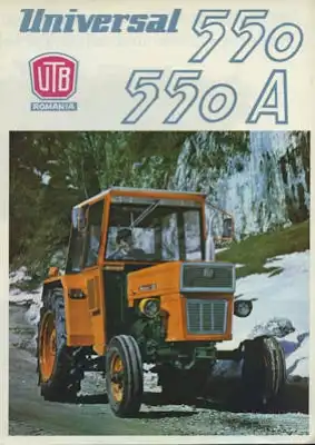 Universal 550 / 550 A Traktor Prospekt 1980er Jahre