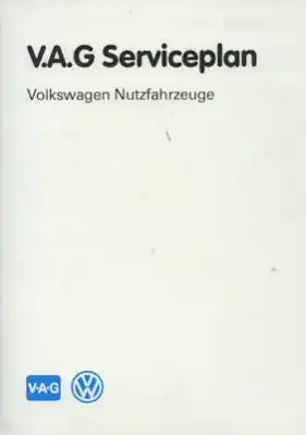 VW Serviceplan Nutzfahrzeuge 6.1988