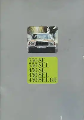 Mercedes-Benz 350 SE-450SEL 6.9 Prospekt 1.1977