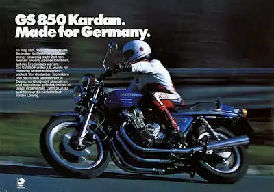 Suzuki GS 850 Kardan Prospekt 1979