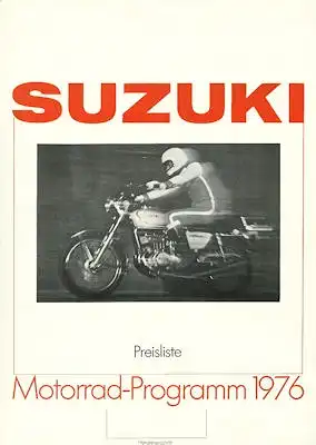 Suzuki Preisliste 1976