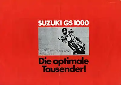Suzuki GS 1000 Prospekt 1978