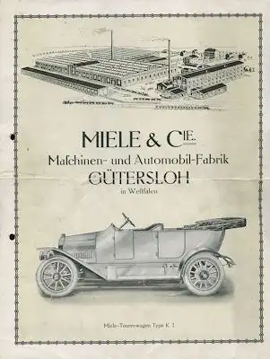 Miele K 1 und K 2 Prospekt 1912