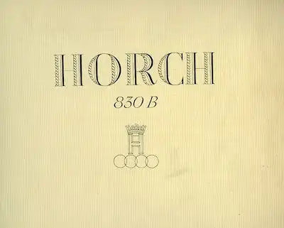 Horch V-8 Type 830 Prospekt 1935