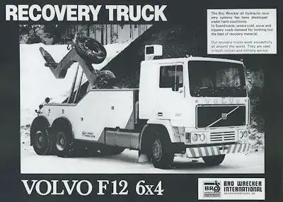 Volvo F 12 6x4 Recovery truck Prospekt 1983 e