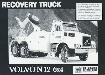 Volvo N 12 6x4 Recovery truck Prospekt 1983