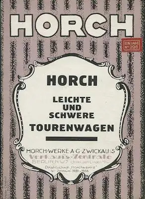 Horch Programm 1919/20