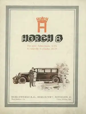 Horch 8 Prospekt ca. 1927