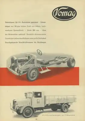 Vomag 3,5 t 85 PS Diesel Prospekt 9.1935