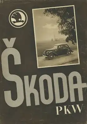 Skoda Popular 1100 / Rapid 1500 Prospekt ca. 1940