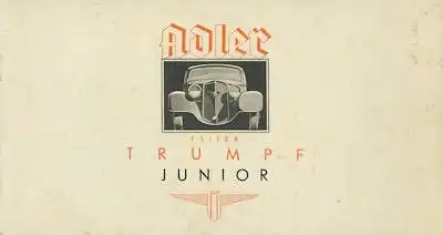 Adler Trumpf Junior Prospekt 1934