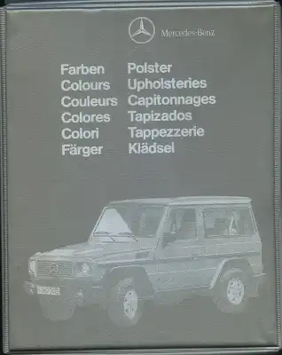 Mercedes-Benz G-Klasse Farben und Polster Box 11.1989