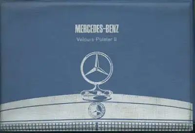 Mercedes-Benz Velours-Polster Mustermappe 1971