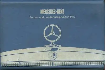 Mercedes-Benz Serien- und Sonderlackierungen Metallic Pkw Mustermappe 1972