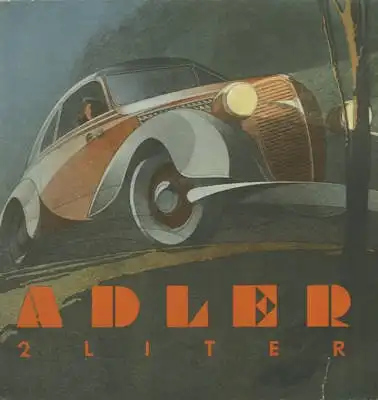 Adler 2 Liter Prospekt 1939