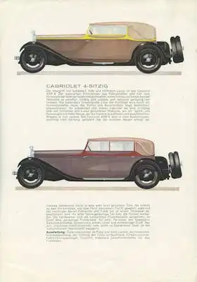 Austro Daimler ADR 8 Prospekt 9.1930